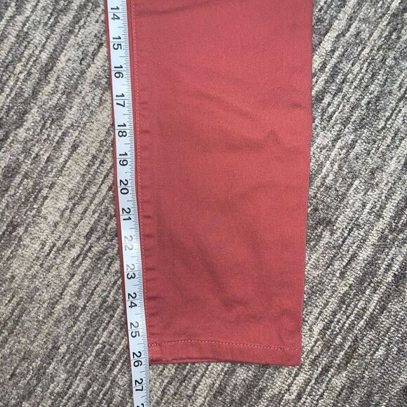 Christopher & Banks Womens 6 Signature Slimming Straight Leg Pants Coral Stretch - Picture 7 of 8